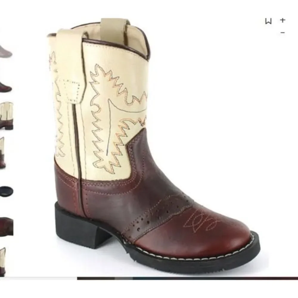 Cody James Toddler Boys' Roper Western Boots - Round Square Toe Size 4 New